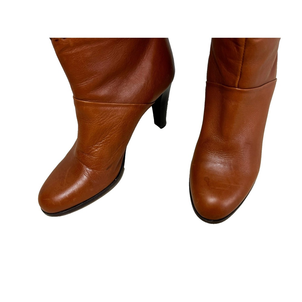 Coach Vintage Jae Knee High Soft Slouchy Cinch Boot Caramel Leather 3" Heel SZ 8 - Picture 7 of 13